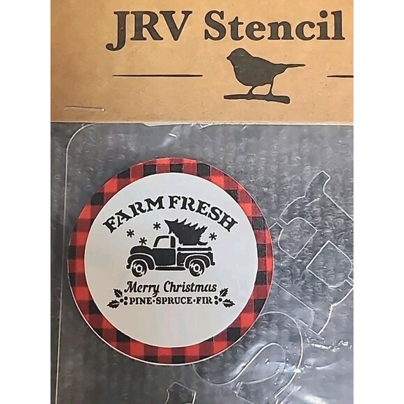 NEW JRV 15mil Reusable Farm Fresh Truck Sign Stencil 14x11.5 - Picture 1 of 3